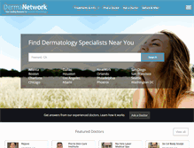 Tablet Screenshot of dermanetwork.org